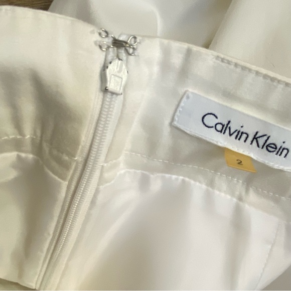 Calvin Klein Pencil Skirt White Size 2 - Picture 4 of 8